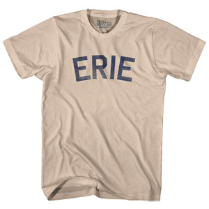 Pennsylvania Erie Adult Cotton Vintage T-shirt - Creme