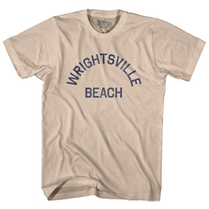 North Carolina Wrightsville Beach Adult Cotton Vintage T-shirt - Creme North Carolina Wrightsville Beach Adult Cotton Vintage T-shirt - Creme