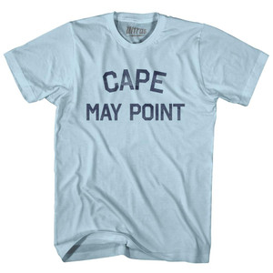 New Jersey Cape May Point Adult Cotton Vintage T-shirt - Light Blue New Jersey Cape May Point Adult Cotton Vintage T-shirt - Light Blue