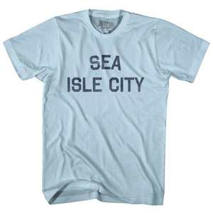 New Jersey Sea Isle City Adult Cotton Vintage T-shirt - Light Blue New Jersey Sea Isle City Adult Cotton Vintage T-shirt - Light Blue