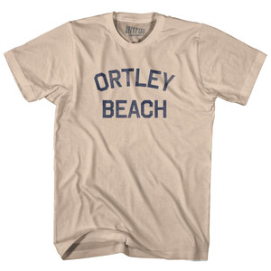 New Jersey Ortley Beach Adult Cotton Vintage T-shirt - Creme New Jersey Ortley Beach Adult Cotton Vintage T-shirt - Creme