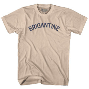 New Jersey Brigantine Adult Cotton Vintage T-shirt - Creme New Jersey Brigantine Adult Cotton Vintage T-shirt - Creme