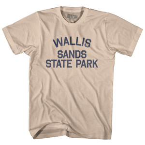 New Hampshire Wallis Sands State Beach Adult Cotton Vintage T-shirt - Creme New Hampshire Wallis Sands State Beach Adult Cotton Vintage T-shirt - Creme
