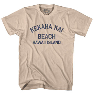 Hawaii Kekaha Kai Beach Hawaii Island Adult Cotton Vintage T-shirt - Creme Hawaii Kekaha Kai Beach Hawaii Island Adult Cotton Vintage T-shirt - Creme