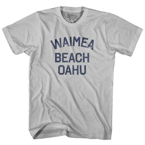 Hawaii Waimea Beach Oahu Adult Cotton Vintage T-shirt-Cool Grey Hawaii Waimea Beach Oahu Adult Cotton Vintage T-shirt-Cool Grey