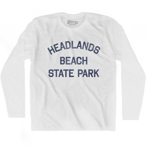 Ohio Headlands Beach State Park Adult Cotton Long Sleeve Vintage T-shirt - White