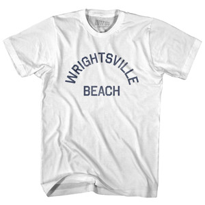 North Carolina Wrightsville Beach Womens Cotton Junior Cut Vintage T-shirt - White North Carolina Wrightsville Beach Womens Cotton Junior Cut Vintage T-shirt - White
