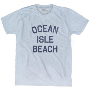 North Carolina Ocean Isle Beach Adult Tri-Blend Vintage T-shirt - Athletic White North Carolina Ocean Isle Beach Adult Tri-Blend Vintage T-shirt - Athletic White