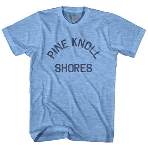 North Carolina Pine Knoll Shores Adult Tri-Blend Vintage T-shirt - Athletic Blue North Carolina Pine Knoll Shores Adult Tri-Blend Vintage T-shirt - Athletic Blue