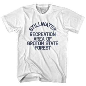 Vermont Stillwater Recreation Area of Groton State Forest Adult Cotton Vintage T-shirt - White Vermont Stillwater Recreation Area of Groton State Forest Adult Cotton Vintage T-shirt - White