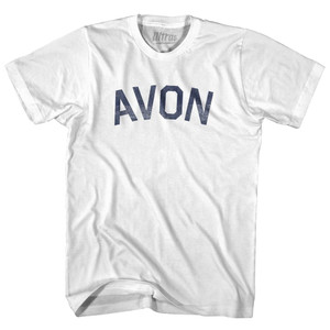 North Carolina Avon Womens Cotton Junior Cut Vintage T-shirt - White North Carolina Avon Womens Cotton Junior Cut Vintage T-shirt - White