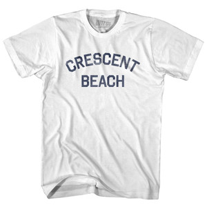 South Carolina Crescent Beach Adult Cotton Vintage T-shirt - White