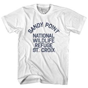 U.S. Virgin Islands Sandy Point National Wildlife Refuge, St. Croix Adult Cotton Vintage T-shirt - White