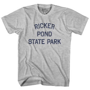 Vermont Ricker Pond State Park Adult Cotton Vintage T-shirt - Grey Heather Vermont Ricker Pond State Park Adult Cotton Vintage T-shirt - Grey Heather
