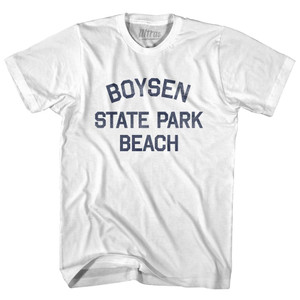 Wyoming Boysen State Park Beach Adult Cotton Vintage T-shirt - White Wyoming Boysen State Park Beach Adult Cotton Vintage T-shirt - White
