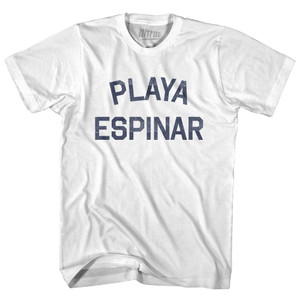 Puerto Rico Playa Espinar Adult Cotton Vintage T-shirt - White