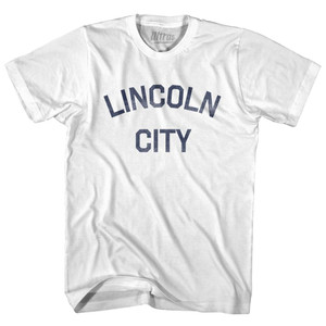 Oregon Lincoln City Adult Cotton Vintage T-shirt - White