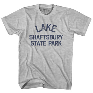 Vermont Lake Shaftsbury State Park Adult Cotton Vintage T-shirt - Grey Heather Vermont Lake Shaftsbury State Park Adult Cotton Vintage T-shirt - Grey Heather