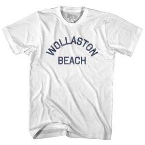Massachusetts Wollaston Beach Adult Cotton Vintage T-shirt - White Massachusetts Wollaston Beach Adult Cotton Vintage T-shirt - White