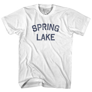 New Jersey Spring Lake Adult Cotton Vintage T-shirt - White New Jersey Spring Lake Adult Cotton Vintage T-shirt - White