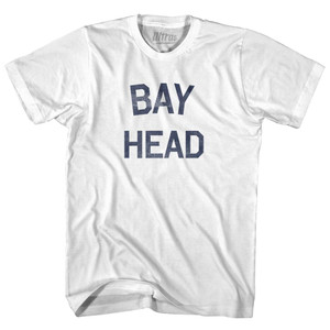 New Jersey Bay Head Adult Cotton Vintage T-shirt - White New Jersey Bay Head Adult Cotton Vintage T-shirt - White
