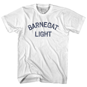 New Jersey Barnegat Light Adult Cotton Vintage T-shirt - White New Jersey Barnegat Light Adult Cotton Vintage T-shirt - White