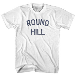 Massachusetts Round Hill Adult Cotton Vintage T-shirt - White