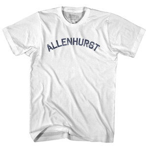 New Jersey Allenhurst Adult Cotton Vintage T-shirt - White New Jersey Allenhurst Adult Cotton Vintage T-shirt - White