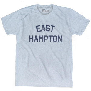 New York East Hampton Adult Tri-Blend Vintage T-shirt-Athletic White New York East Hampton Adult Tri-Blend Vintage T-shirt-Athletic White
