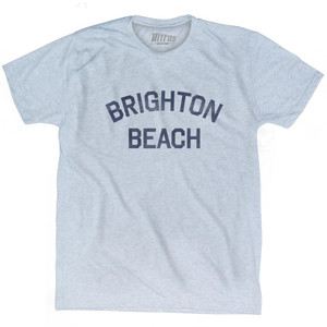 New York Brighton Beach, Brooklyn Adult Tri-Blend Vintage T-shirt - Athletic White New York Brighton Beach, Brooklyn Adult Tri-Blend Vintage T-shirt - Athletic White