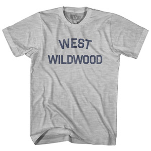 New Jersey West Wildwood Womens Cotton Junior Cut Vintage T-shirt - Grey Heather New Jersey West Wildwood Womens Cotton Junior Cut Vintage T-shirt - Grey Heather