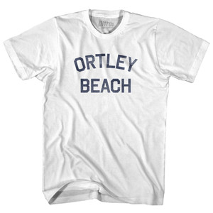 New Jersey Ortley Beach Womens Cotton Junior Cut Vintage T-shirt - White New Jersey Ortley Beach Womens Cotton Junior Cut Vintage T-shirt - White