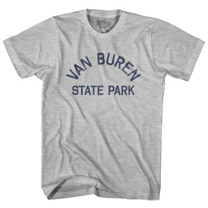 Michigan Van Buren State Park Womens Cotton Junior Cut Vintage T-shirt - Grey Heather Michigan Van Buren State Park Womens Cotton Junior Cut Vintage T-shirt - Grey Heather