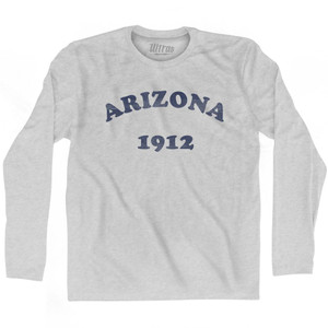 Arizona State 1912 Adult Cotton Long Sleeve Vintage T-shirt - Grey Heather Arizona State 1912 Adult Cotton Long Sleeve Vintage T-shirt - Grey Heather