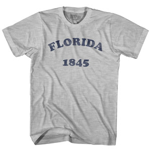 Florida State 1845 Womens Cotton Junior Cut Vintage T-shirt - Grey Heather