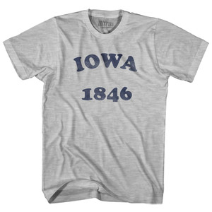 Iowa State 1846 Womens Cotton Junior Cut Vintage T-shirt - Grey Heather