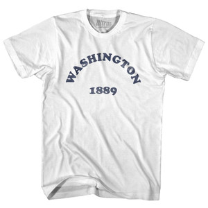 Washington State 1889 Youth Cotton Vintage T-shirt - White Washington State 1889 Youth Cotton Vintage T-shirt - White