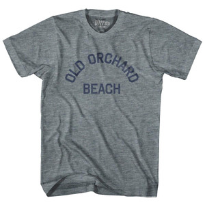Maine Old Orchard Beach Womens Tri-Blend Junior Cut Vintage T-shirt - Athletic Grey Maine Old Orchard Beach Womens Tri-Blend Junior Cut Vintage T-shirt - Athletic Grey