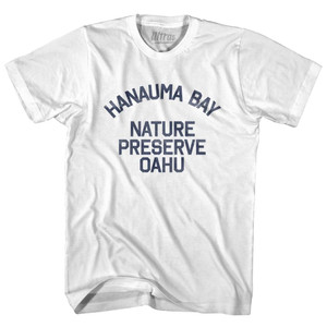 Hawaii Hanauma Bay Preserve Oahu Womens Cotton Junior Cut Vintage T-shirt - White Hawaii Hanauma Bay Preserve Oahu Womens Cotton Junior Cut Vintage T-shirt - White