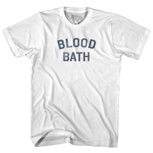 Blood Bath Adult Cotton T-shirt - White