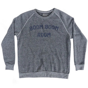 Boom Boom Room Adult Tri-Blend Sweatshirt - Athletic Grey