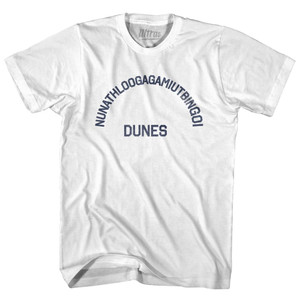 Alaska Nunathloogagamiuthbingoi Womens Cotton Junior Cut Text T-shirt - White Alaska Nunathloogagamiuthbingoi Womens Cotton Junior Cut Text T-shirt - White
