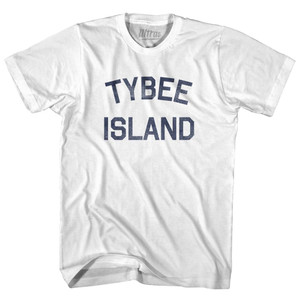 Georgia Tybee Island Womens Cotton Junior Cut Vintage T-shirt - White