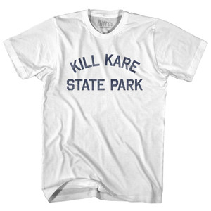 Vermont Kill Kare State Park Youth Cotton Vintage T-shirt-White Vermont Kill Kare State Park Youth Cotton Vintage T-shirt-White