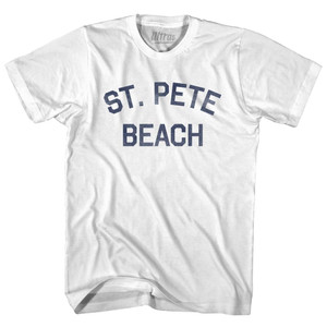 Florida St. Pete Beach Womens Cotton Junior Cut Vintage T-shirt - White Florida St. Pete Beach Womens Cotton Junior Cut Vintage T-shirt - White