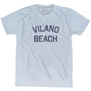 Florida Vilano Beach Adult Tri-Blend Vintage T-shirt - Athletic White Florida Vilano Beach Adult Tri-Blend Vintage T-shirt - Athletic White