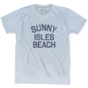 Florida Sunny Isles Beach Adult Tri-Blend Vintage T-shirt - Athletic White Florida Sunny Isles Beach Adult Tri-Blend Vintage T-shirt - Athletic White