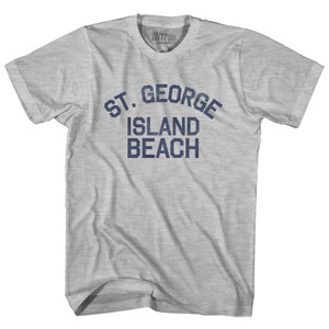 Florida St. George Island Beach Womens Cotton Junior Cut Vintage T-shirt - Grey Heather