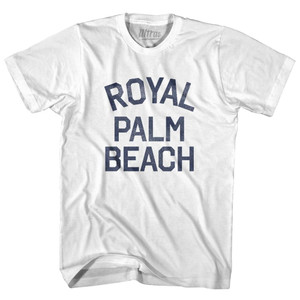 Florida Royal Palm Beach Womens Cotton Junior Cut Vintage T-shirt - White