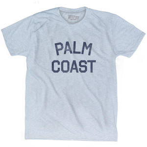 Florida Palm Coast Adult Tri-Blend Vintage T-shirt - Athletic White Florida Palm Coast Adult Tri-Blend Vintage T-shirt - Athletic White